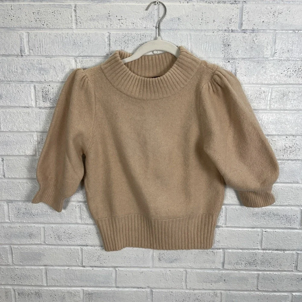 Free People Sugar Pie Sweater Womens Size S Majestic Oak Quiet Luxury Minimalist - Picture 1 of 10
